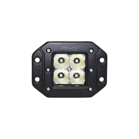 Trailfx FOG LIGHTS 3 Inch Cube 20 Watt 90 Degree Flood Beam 1920 Raw Lumens 1200 Effective Lumens 2X2CFFMPR